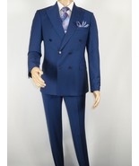 Men Suit BERLUSCONI Turkey 100% Italian Wool 180&#39;s Double Breasted #Ber2... - £202.99 GBP