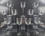 11 Mikasa Global Cuisine Red Wine Glass Set Elegant Clear Cut Rings Stem... - £129.45 GBP