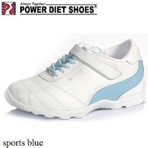 New Women&#39;s POWER DIET shoes #0511 white/blue - $185.00