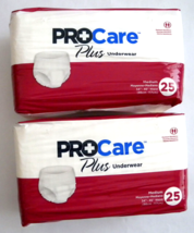 PROCARE CRP-512, 2 Packs of 25ct.(Total 50) Disposable Underwear Medium,... - $19.75