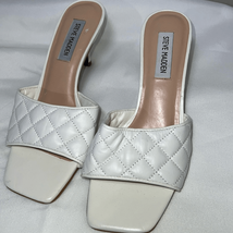 Steve Madden Women&#39;s White and Cream Mules - $10.29