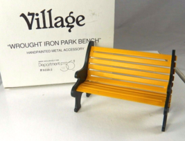 Dept 56 Heritage Village Wrought Iron Park Bench Christmas Village 52302 - £13.03 GBP
