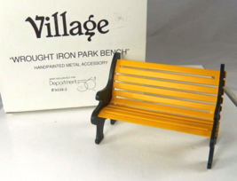 Dept 56 Heritage Village Wrought Iron Park Bench Christmas Village 52302 - $11.64