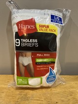 Hanes - Men&#39;s 9-Pk Tagless Briefs Comfort Flex Waistband White L/G (36-3... - $24.74