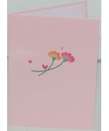Lovepop LP2318 Floral Love Pink Pop Up Card White Envelope Cellophane Wr... - £11.84 GBP
