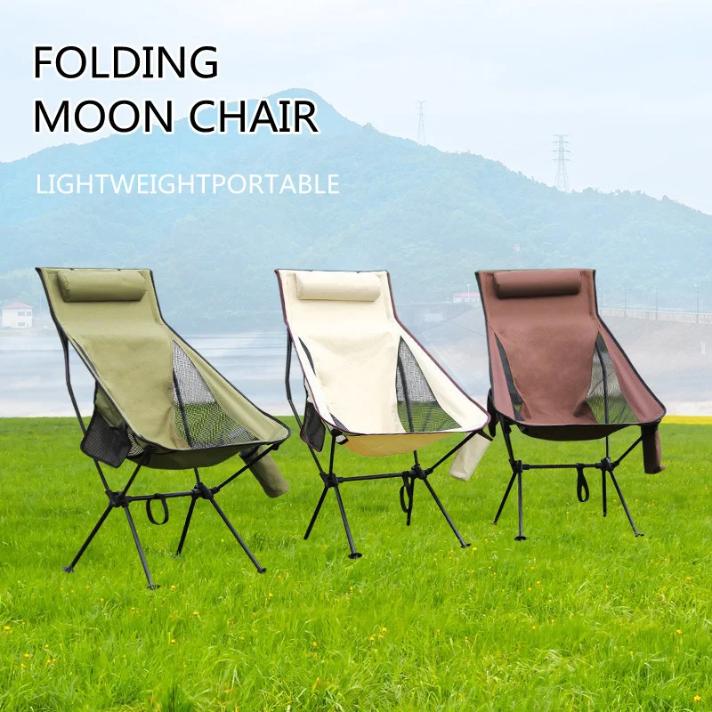 New Outdoor Folding Chair Ultralight Portable Camping Chair Quality Aluminiu - £25.03 GBP+