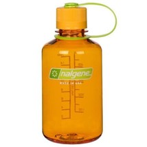 Nalgene Sustain 16oz Narrow Mouth Bottle (Clementine) Recycled Reusable Orange - £11.53 GBP