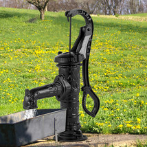 VEVOR Antique Hand Water Pump Pitcher Pump Cast Iron for Yard Ponds Garden - £88.12 GBP