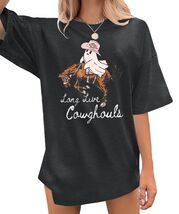 Western Halloween T-Shirt Funny Cowghouls Spooky Grey Size M - $101.07 MXN Western Halloween T-Shirt Funny Cowghouls Spooky Grey Size M - $101.07 MXN