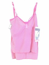 Lot Of 2 Under Where Essentials Basic Comfort Tanks Womens Size M Pink Strips - £13.93 GBP