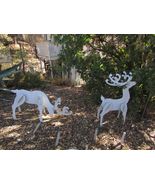 REINDEER - DEER rigid fiberglass white gelgoat 3-D freestanding, sold as... - $250.00