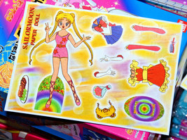 Sailor Moon paper doll sheet vintage Sailor suit Usagi - $2.47