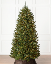GE-7.5 ft Just Cut Balsam Fir Pre-Lit Realistic Christmas Tree 800 Clear... - $158.35