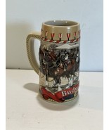 Budweiser B Series Beer Mug Stein 1986 Vintage Collectible Christmas Cer... - £13.18 GBP