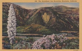 The Arrowhead San Bernardino Mountains California CA Postcard D47 - £2.35 GBP