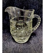 Vintage Anchor Hocking EAPC Glass 5.5” Tall Pitcher Star of David Juice ... - £7.53 GBP