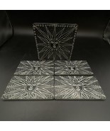 Mexican Black Sun Trivet &amp; 4 Coasters Carved Stone Set 5 - €27,07 EUR
