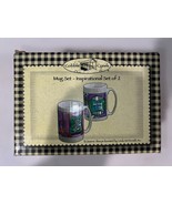 Cobble Creek by Cherrydale Farms Set Of 2 Inspirational Coffee Mugs, NEW... - $14.99