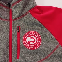 G-III NBA Atlanta Hawks Basketball Men's Red/Gray Pullover Jacket Size Medium image 4