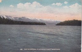 The Narrows Flathead Lake Montana MT Postcard C27 - £2.36 GBP