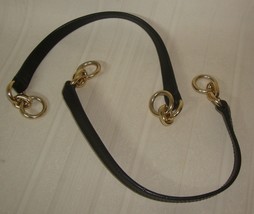 COACH Black Replacement Handles For Handbag 15”With Gold Tone - £15.79 GBP