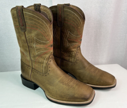 NEW Ariat Men&#39;s Sport Wide Square Toe Boots Distressed Brown 10010963 - Sz 11 EE - £119.43 GBP