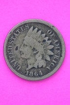 1864 Copper Nickel Indian Head Cent Penny Exact Early Type Coin Pictured 209 - $17.06