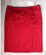 CACHE&#39; Red Satin SKIRT Size: 2 (EXTRA SMALL) NEW Valentine&#39;s Day Workwea... - £103.59 GBP
