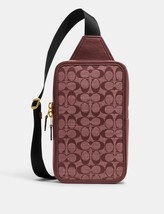 Coach Sullivan Pack In Signature Chambray Backpack ~NWT~ CG993 Wine - £154.31 GBP