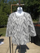 NWT ALFRED DUNNER FAB GRAY JACKET L $90 - $29.99