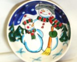 Snowmen Ceramic Soup Cereal Bowl Christmas Holiday World Bazars - $16.82