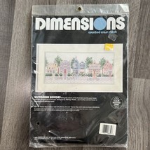 Vintage 1988 Dimensions Cross Stitch Kit Victorian Houses Nancy Rossi 3650 - $26.20