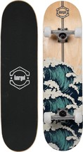 Amrgot Skateboards For Beginners, 31 By 8 Inches Complete Skateboards Fo... - $77.96