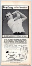 1950s Munsingwear Golf Shirt with Cyana PRINT AD Pro Golfer Dow Finsterw... - $6.64