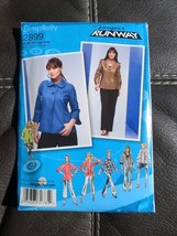 Simplicity Pattern 2899 Size 18-24W Jacket w/Collar &amp; Sleeve Variations Uncut - £8.32 GBP