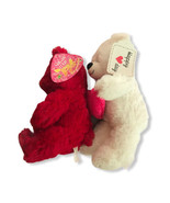 Sugar Loaf Kellytoy Stuffed Red Teddy Bear &amp; White Valentine’s Day Teddy... - £10.92 GBP