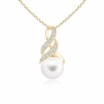 Authenticity Guarantee

Freshwater Cultured Pearl Swirl Bale Pendant in 14K Y... - $503.10