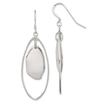 Sterling Silver Dangle Circle Earrings Jewerly - £16.81 GBP