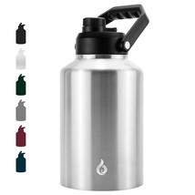 One Gallon(128Oz) Insulated Water Bottle, Dishwasher Safe Stainless Stee... - £54.28 GBP