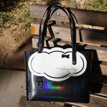 Cute Bow Ita Shoulder Bag for Women Reflective Embroidered Badge Display Tote Ba - £78.01 GBP