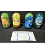 Disney Kelloggs Weeble woobles lot of 4 Nemo #34 Squirt #42 Dory #17 Bru... - £21.34 GBP