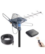 Digital Outdoor Amplified Hd Tv Antenna Motorized 360 Degree Rotation 15... - $74.99