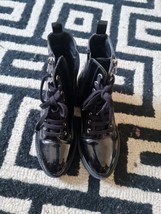 Newlook Black Patent Boots For Women Size 5uk/38 - $19.80