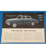 1959 Ford Falcon 2 Page PRINT AD BX3 - $173.59 MXN