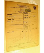 Vintage Pennsylvania System Railroad Freight Bill Invoice July 17, 1923 ... - $286.97 MXN