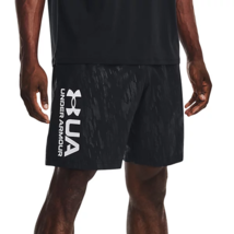 Mens Under Armour UA Woven Graphic Emboss Shorts BLACK - Large Tall - NWT - £19.92 GBP