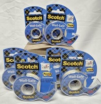 (Lot of 6) Scotch Wall-Safe Tape Dispenser, 3/4 in. x 650 in. (18 Yard e... - £13.46 GBP