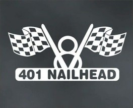 V8 401 NAILHEAD engine decal for Buick hot rod race classic or muscle car - £7.93 GBP