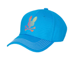 Psycho Bunny Men&#39;s Blue Logo Baseball Cap Strapback Hat - B6A450t1h1 - $39.99
