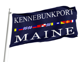 Old Flag of Kennebunkport Maine Flag,Size -3x5Ft / 90x150cm, Garden flags - $29.80